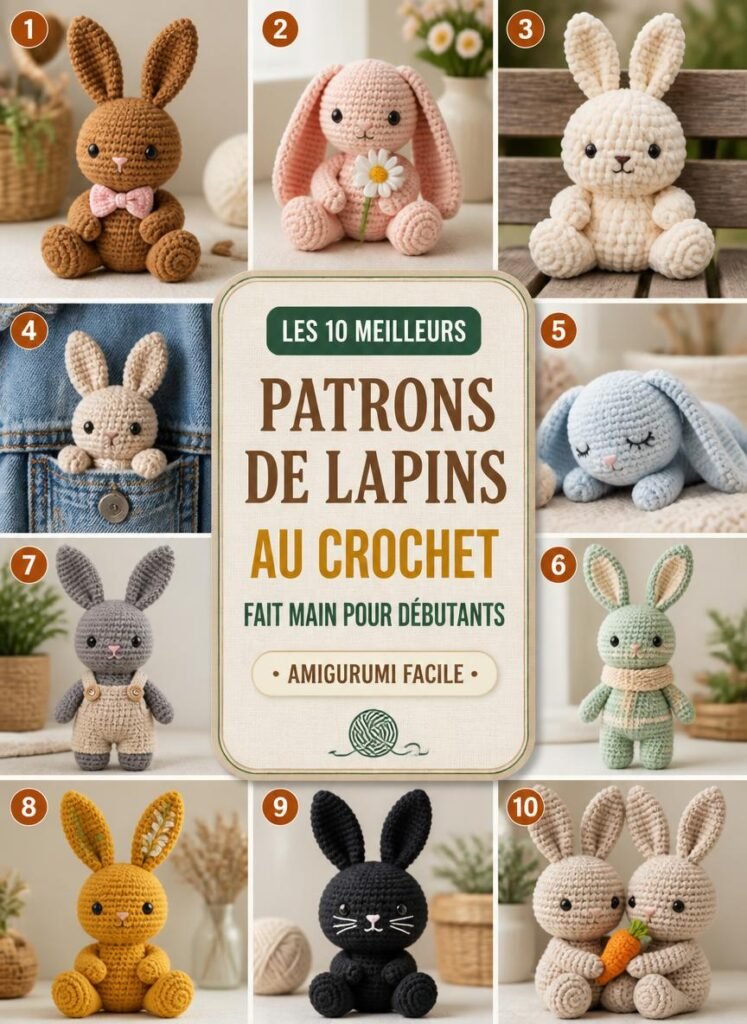 Les 10 Meilleurs Patrons de Lapins au Crochet Fait Main pour Débutants