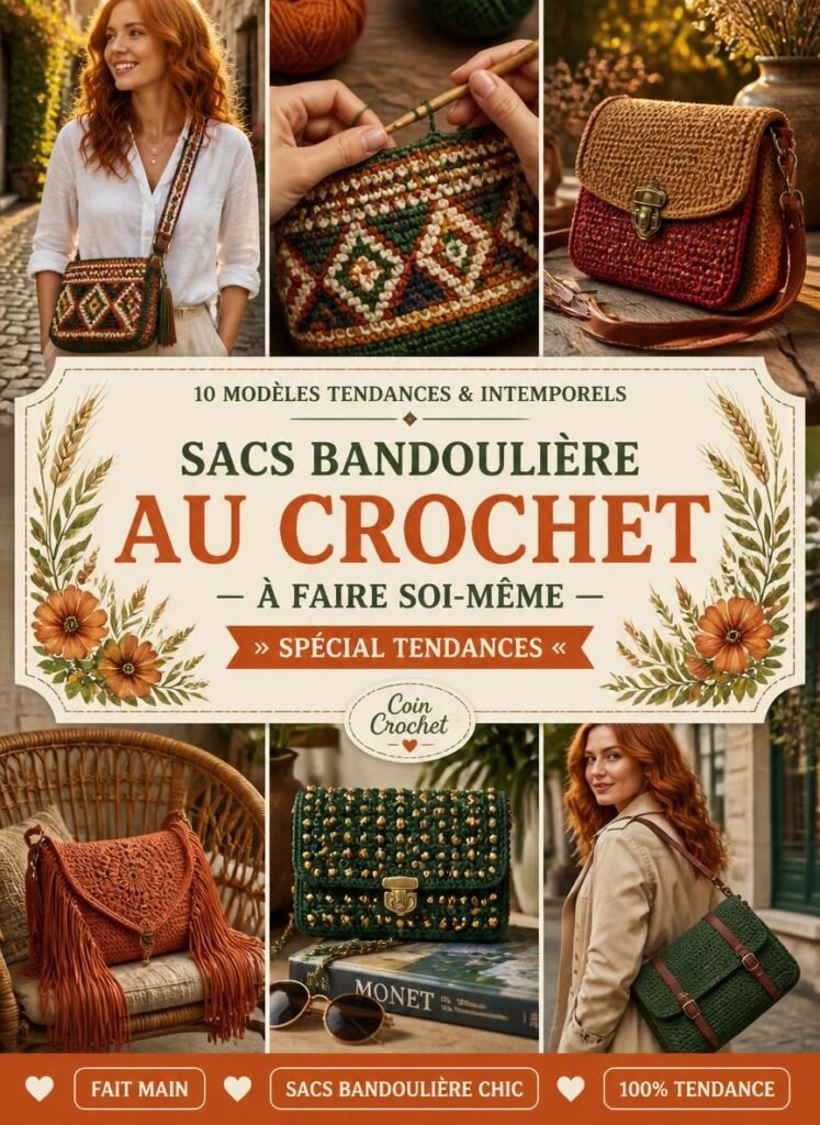Top 10 des Plus Beaux Sacs Bandoulière au Crochet Tendances