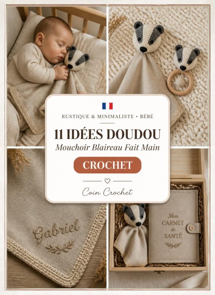11 Idées Rustiques et Minimalistes pour un Doudou Mouchoir Blaireau